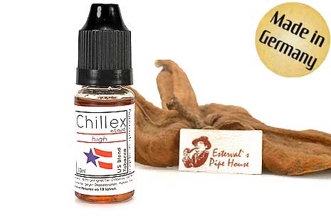 Chillex E-Cigarette E-Liquid "High" US-Blend Tobacco 10ml